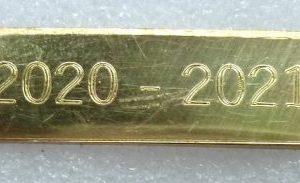 Term Bar - term and year, gold plated