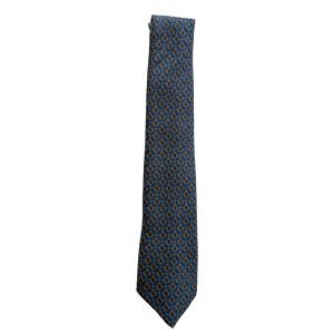Square & Compass tie - blue/gold